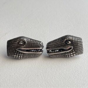 Kieselstein Cord T Rex Sterling Silver Earrings